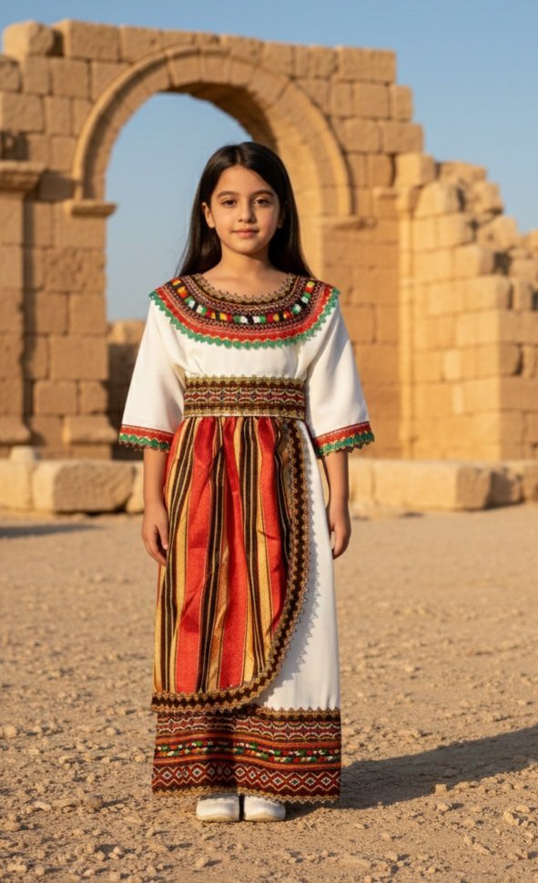 جبة قبايل بنات بلفوطة من 4سنوات .ل 12 سنة