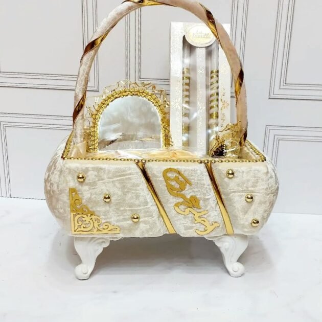 طبق حنة حجم صغير أحلى عروس متكون من 6 قطع