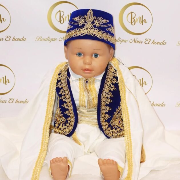 طقم ختان للرضع موديل عاصمي بالبرنوس