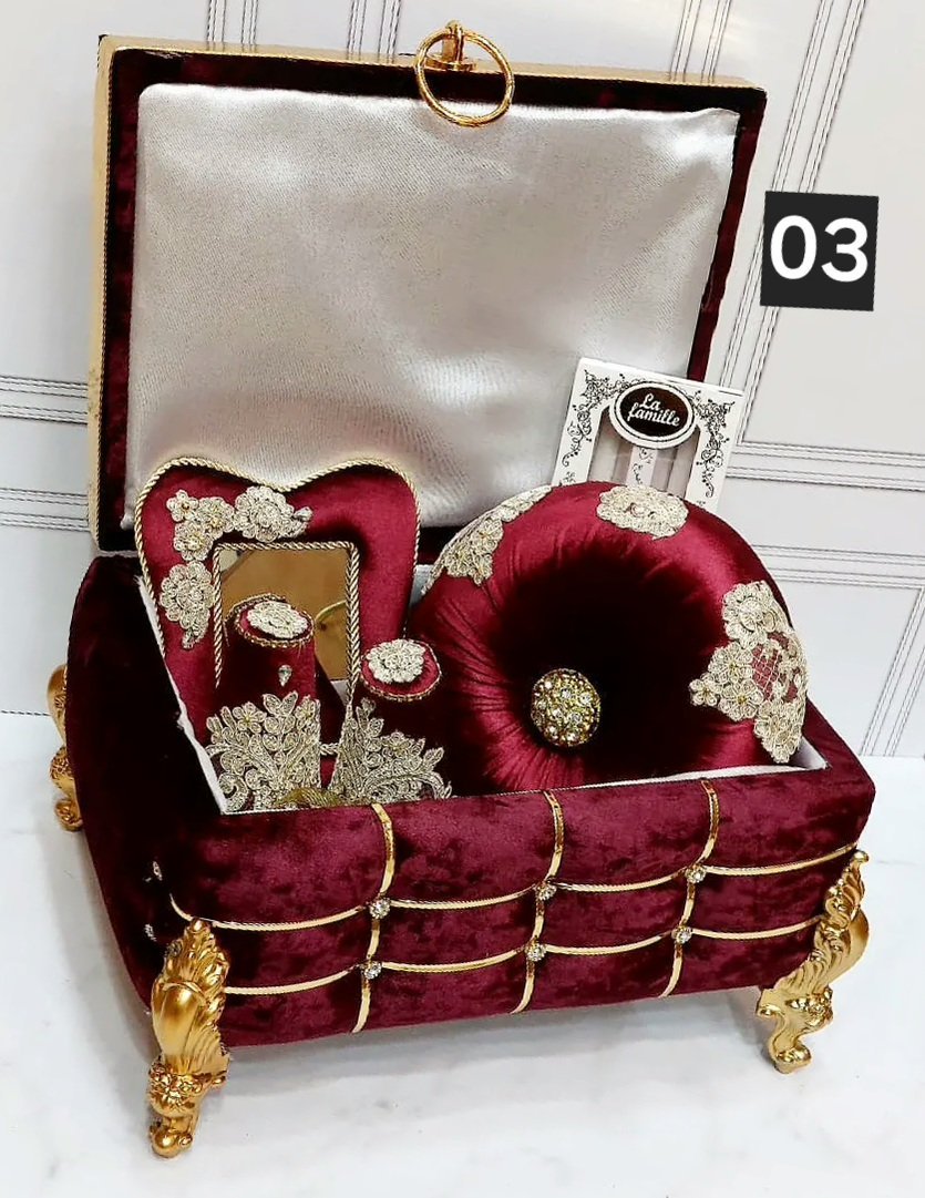 طبق حنة دوزان مغلفين بالقطيفة - الصورة 3